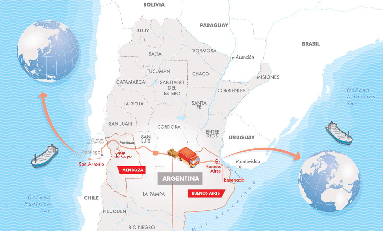 Mapa de Exportaciones